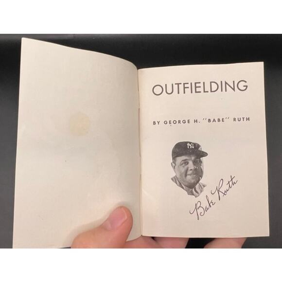 1930's How to Play the Outfield by Babe Ruth Booklet Quaker Oats New York Yanks - Picture 3 of 5